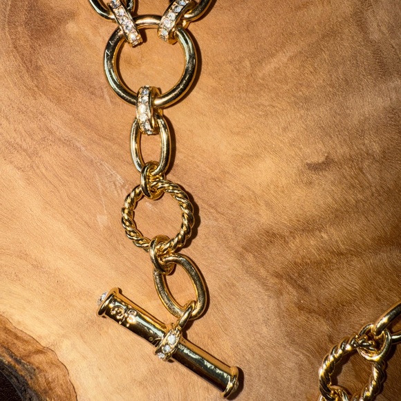 Links That Bind Vintage Gold Chain Necklace and Bracelet Set - Picture 2 of 13